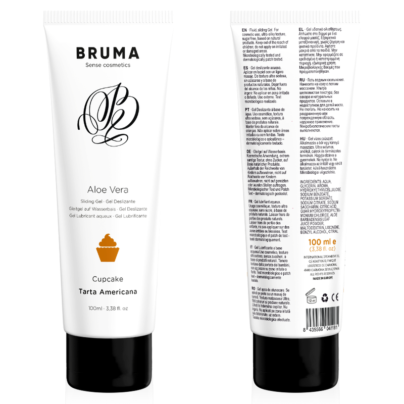 BRUMA - GEL GLISSANT À L'ALOE VERA SAVEUR CUPCAKE 100 ML