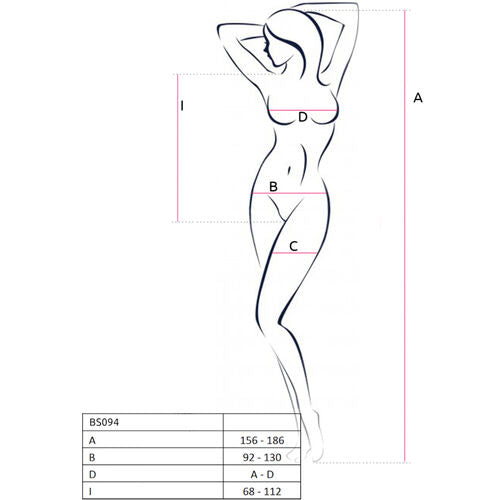 PASSION - BS094 BODY TRANSPARENT TAILLE UNIQUE