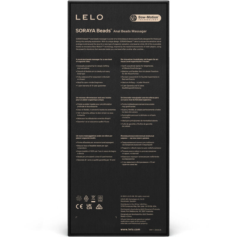 LELO - MASSEUR ANAL A PERLES SORAYA BEADS