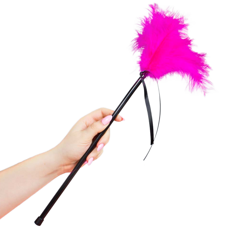 SECRETPLAY - PLUMEAU ROSE 40 CM