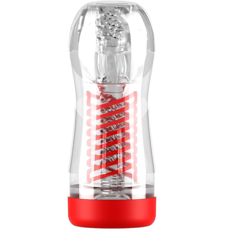 PDX ELITE - MASTURBATEUR STROKER VIEWTUBE 2 SPIRALE COMPRESSION TRANSPARENT