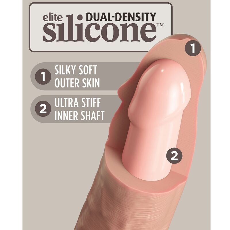 KING COCK Elite - Gode Silicone Réaliste 20cm