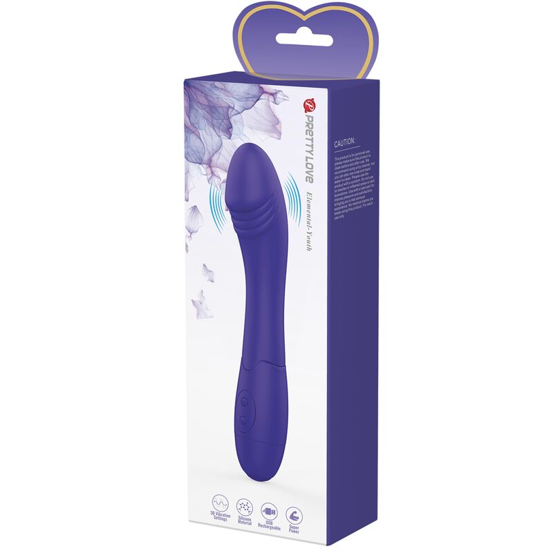 PRETTY LOVE - DILDO VIBROMASSEUR VIOLET ELEMENTAL YOUTH