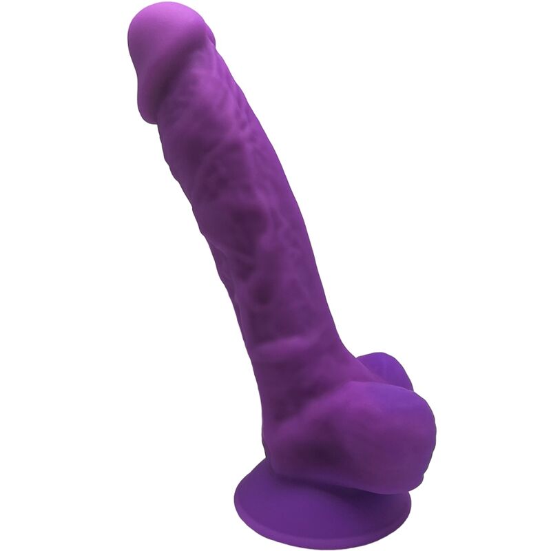 SILEXD - MODÈLE 1 GODE RÉALISTE PREMIUM SILEXPAN SILICONE VIOLET 17.5 CM