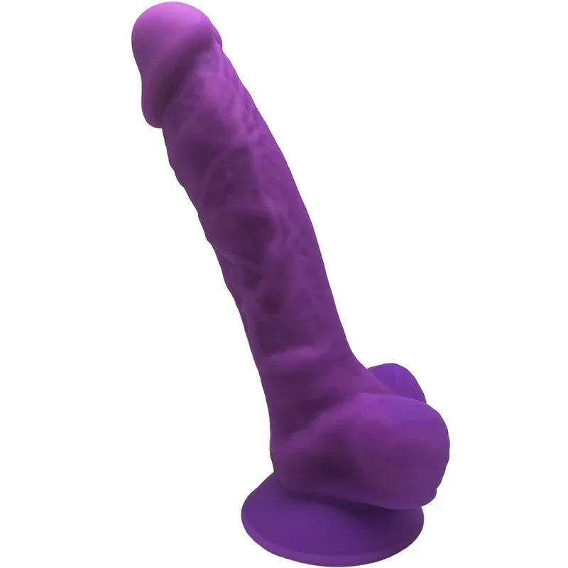 SILEXD - MODÈLE 1 GODE RÉALISTE PREMIUM SILEXPAN SILICONE VIOLET 17.5 CM - Incandessens