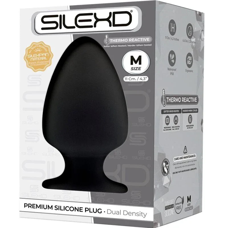 SILEXD - PLUG ANAL MODÈLE 1 PREMIUM SILEXPAN SILICONE PREMIUM THERMOREACTIF TAILLE M - Incandessens