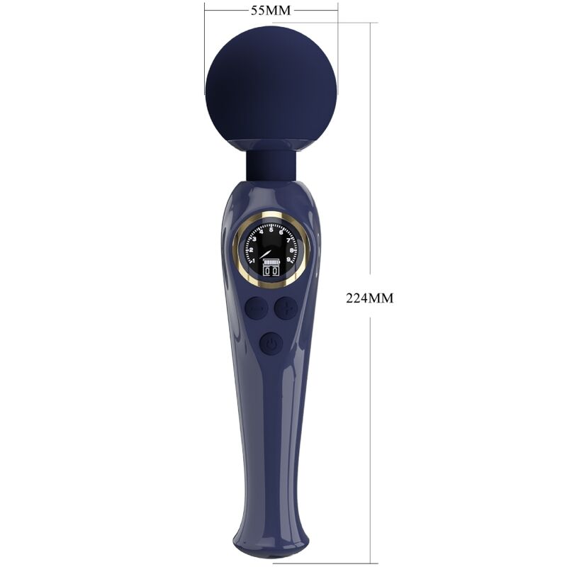 PRETTY LOVE - VIBROMASSEUR WAND SKYLER BLEU