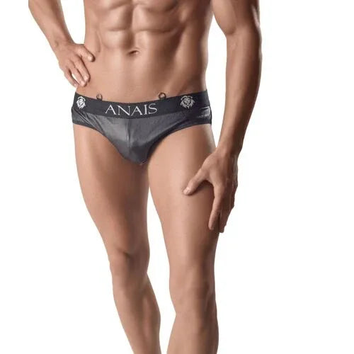 ANAIS MEN - ARES SLIP HOMME MAILLES NOIR - Incandessens