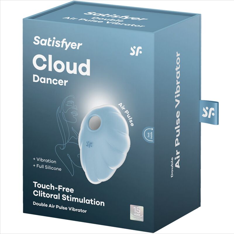 SATISFYER - STIMULATEUR DE CLITORIS RECHARGEABLE CLOUD DANCER AIR PULSE