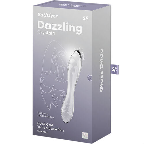 SATISFYER - GODE EN VERRE DAZZLING CRYSTAL 1