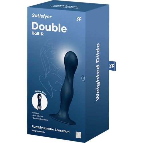 SATISFYER - DILDO STIMULANT EN SILICONE DOUBLE BALL-R