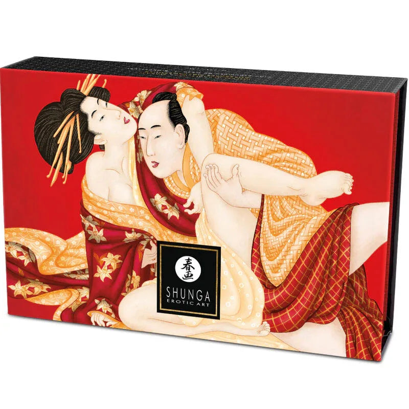 SHUNGA - KIT DE POUDRE DE MASSAGE COMESTIBLE À LA FRAISE - Incandessens