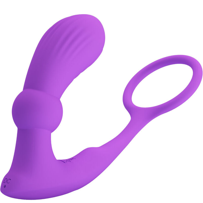 PRETTY LOVE - PLUG ET COCKRING WARREN ET VIBRATEUR ANAL VIOLET