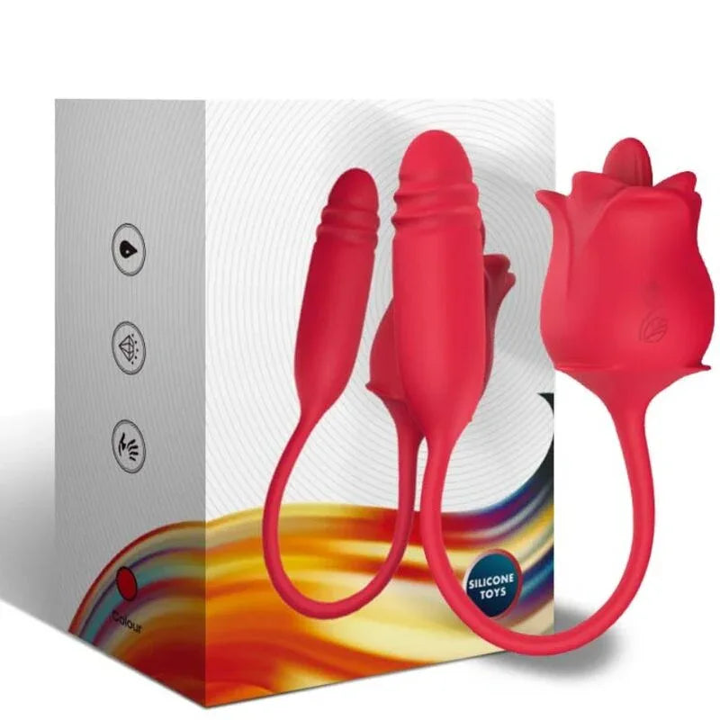 ARMONY - STIMULATEUR ROSE & VIBRATEUR COLA ROUGE - Incandessens