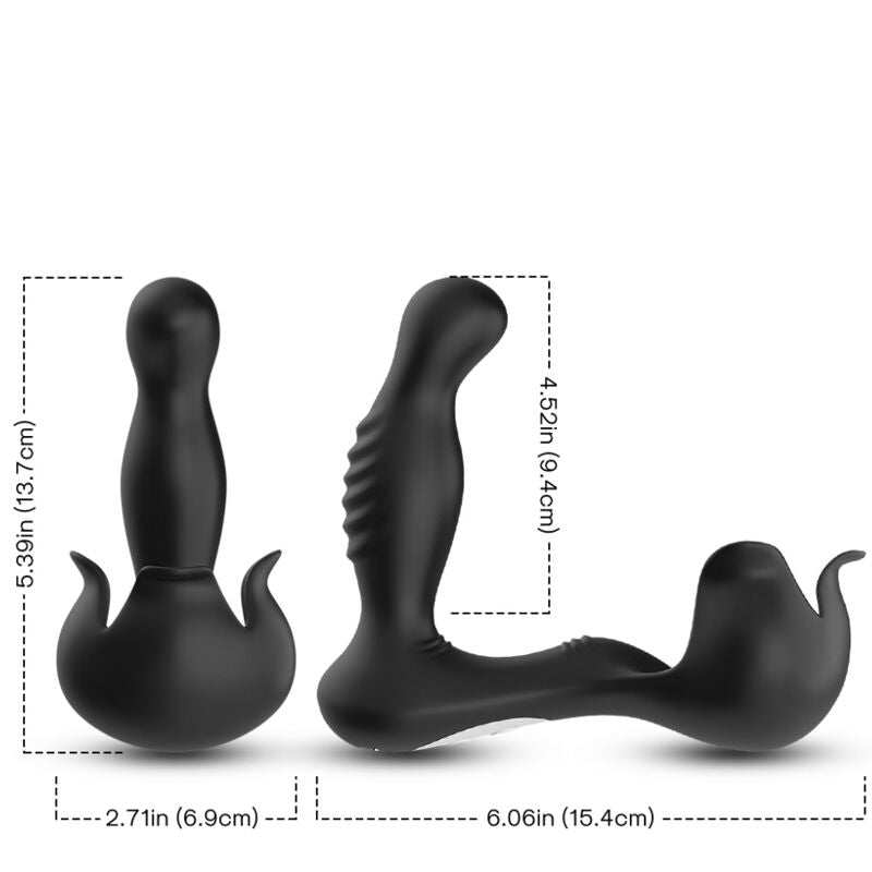 ARMONY - VIBRATEUR SURROUND ANAL & STIMULATEUR TESTICULES TÉLÉCOMMANDE NOIR