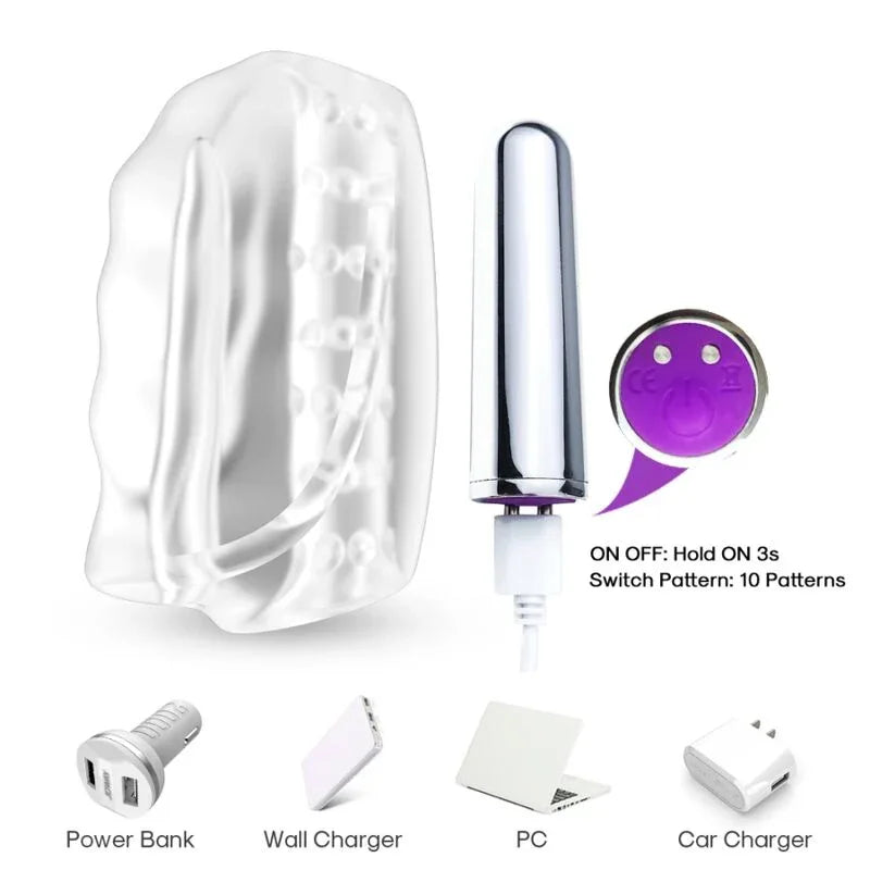 ARMONY - MASTER MASTURBATEUR & VIBRATEUR TRANSPARENT - Incandessens