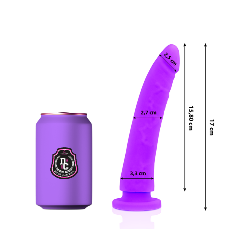 DELTA CLUB - GODE LILAS SILICONE 17 CM -O- 3 CM
