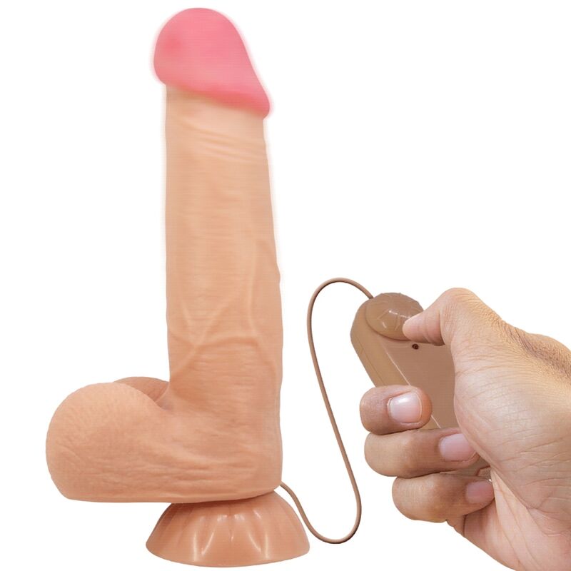PRETTY LOVE - SLIDING SKIN GODE RÉALISTE AVEC VENTOUSE TÉLÉCOMMANDE FLESH 21,8 CM