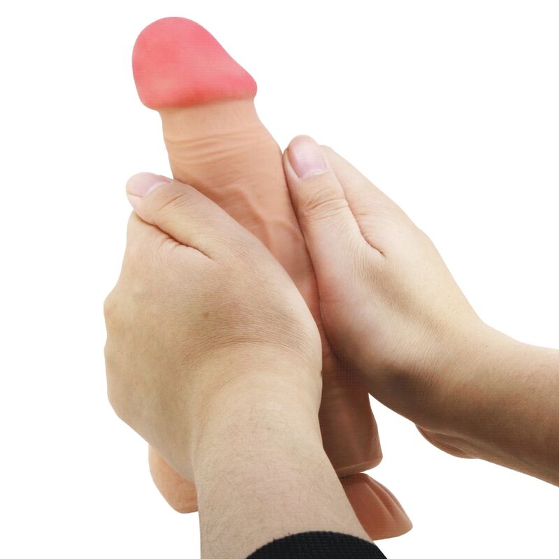 PRETTY LOVE - SLIDING SKIN GODE RÉALISTE AVEC VENTOUSE TÉLÉCOMMANDE FLESH 21,8 CM