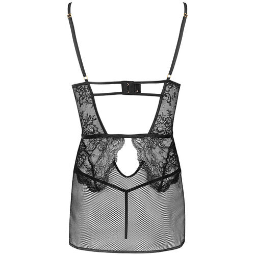 LIVCO CORSETTI FASHION - BARIRIN LC 90633 NUISETTE + CULOTTE NOIR