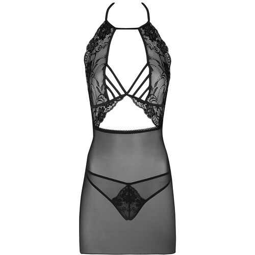LIVCO CORSETTI FASHION - MALVIAMI LC 90625 NUISETTE + CULOTTE NOIR