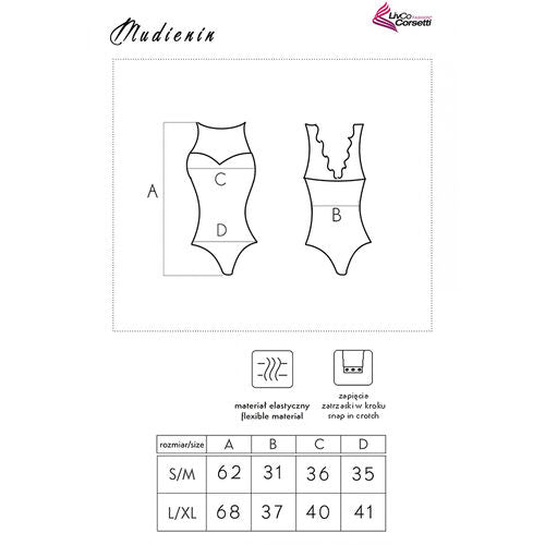 LIVCO CORSETTI FASHION - MUDIENIN LC 90654 BODY NOIR L/XL