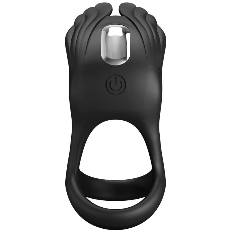 PRETTY LOVE - SILAS ANNEAU COCKRING VIBRANT 7 VIBRATIONS SILICONE NOIR