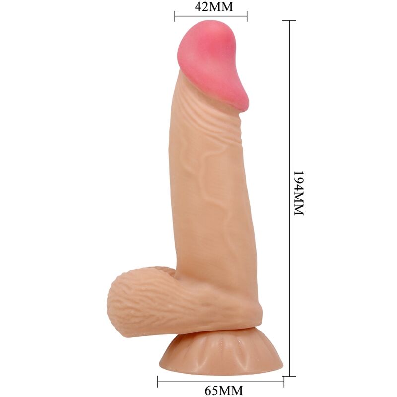 PRETTY LOVE - GODE VENTOUSE RÉALISTE SÉRIE SLIDING SKIN 19,4 CM