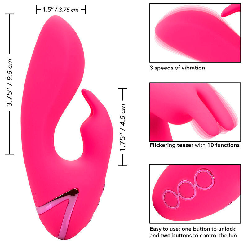 CALEXOTICS - VIBRATEUR CAL SUNSHINE RABBIT FUCHSIA PAR CALIFORNIA DREAMING