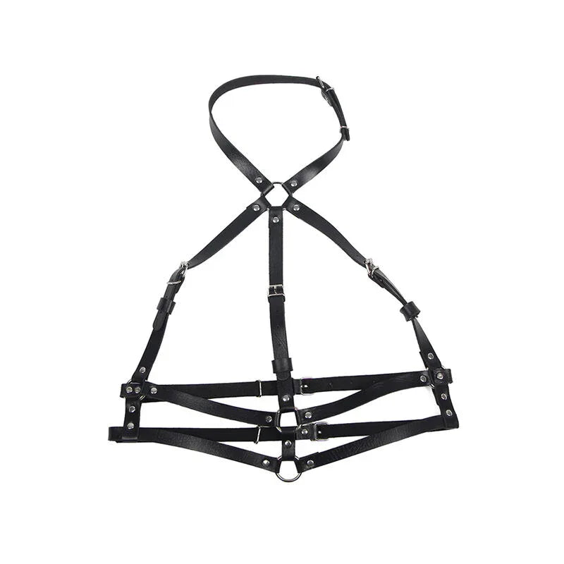 SUBBLIME - HARNAIS POITRINE ANNEAU CUIR NOIR TAILLE UNIQUE - Incandessens