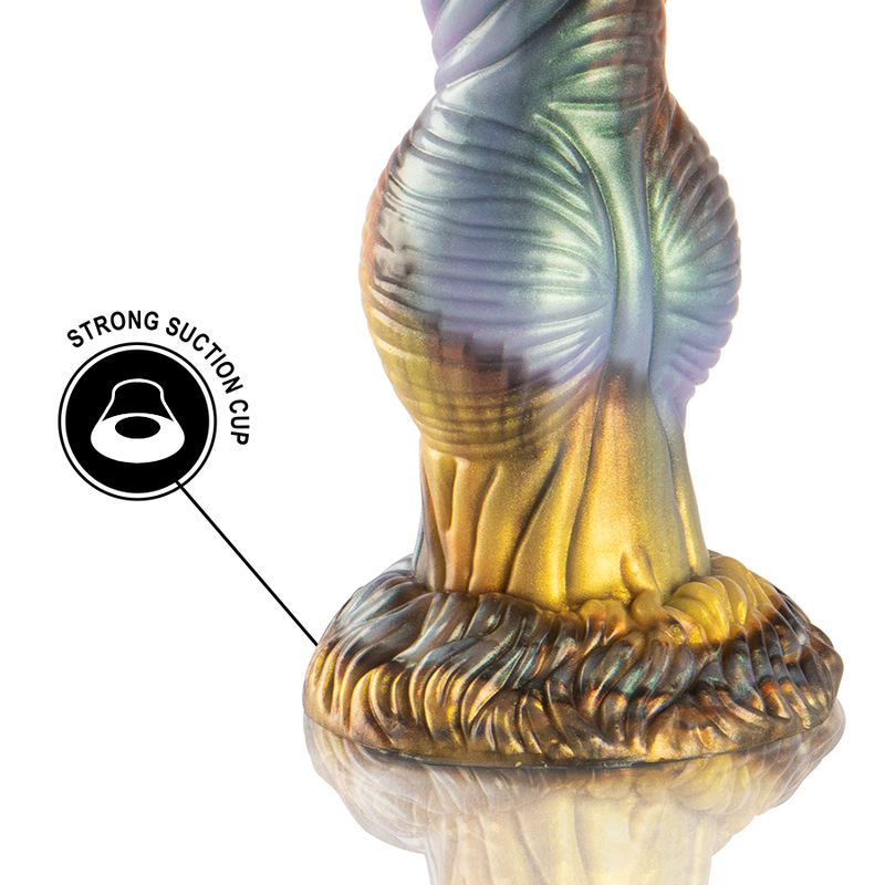 EPIC PHOENIX DILDO RÉSURGENCE PLAISIR VIBRANT TÉLÉCOMMANDE RECHARGEABLE USB SILICONE 680G