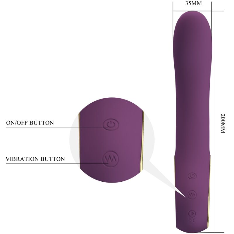 PRETTY LOVE - VIBROMASSEUR ETHAN RECHARGEABLE VIOLET
