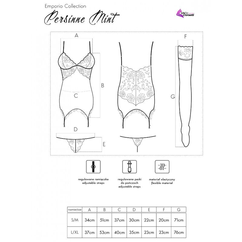 LIVCO CORSETTI FASHION - ENSEMBLE PERSINNE MINT EMPORIO