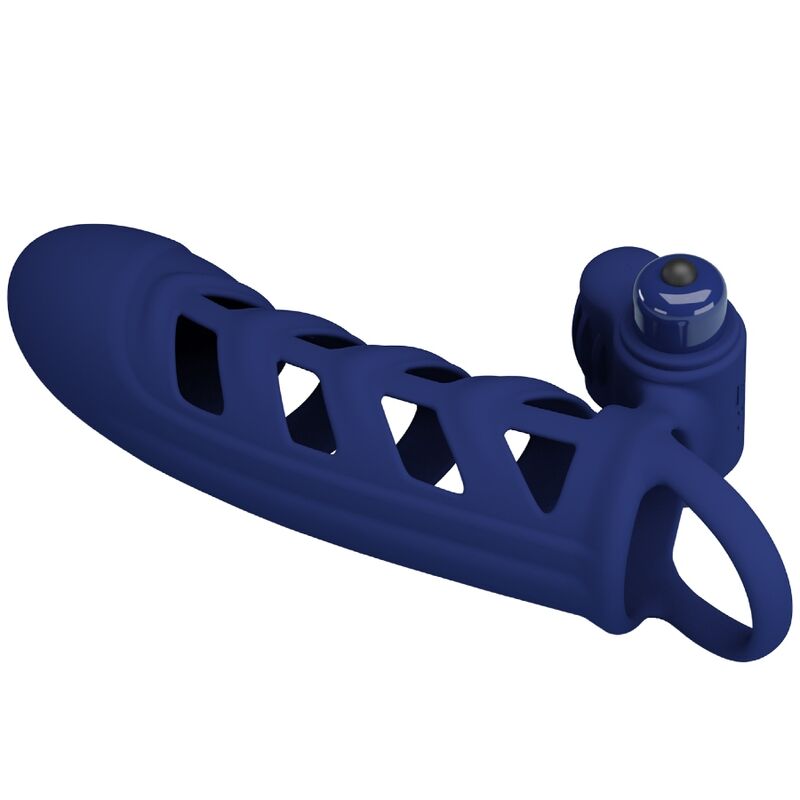 PRETTY LOVE - ALTAF ANNEAU GAINE EN SILICONE BLEU