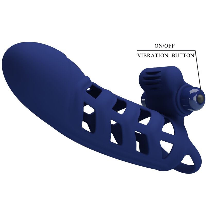 PRETTY LOVE - ALTAF ANNEAU GAINE EN SILICONE BLEU