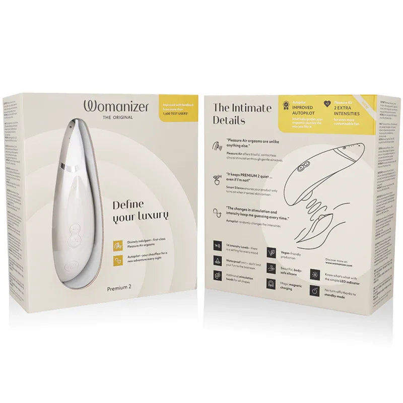 WOMANIZER - STIMULATEUR CLITORIS PREMIUM 2 GRIS CHAUD - Incandessens