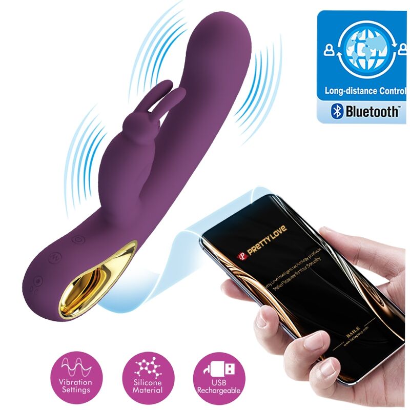 PRETTY LOVE - LIAM VIBRATEUR ET STIMULATEUR DE POINT G VIOLET