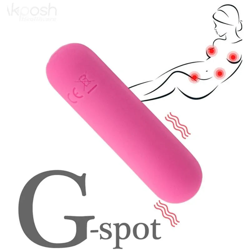 ARMONY - SPLASH HAHA VIBRATEUR BULLET SILICONE 10 VIBRATIONS 75 X 19 CM ROSE - Incandessens