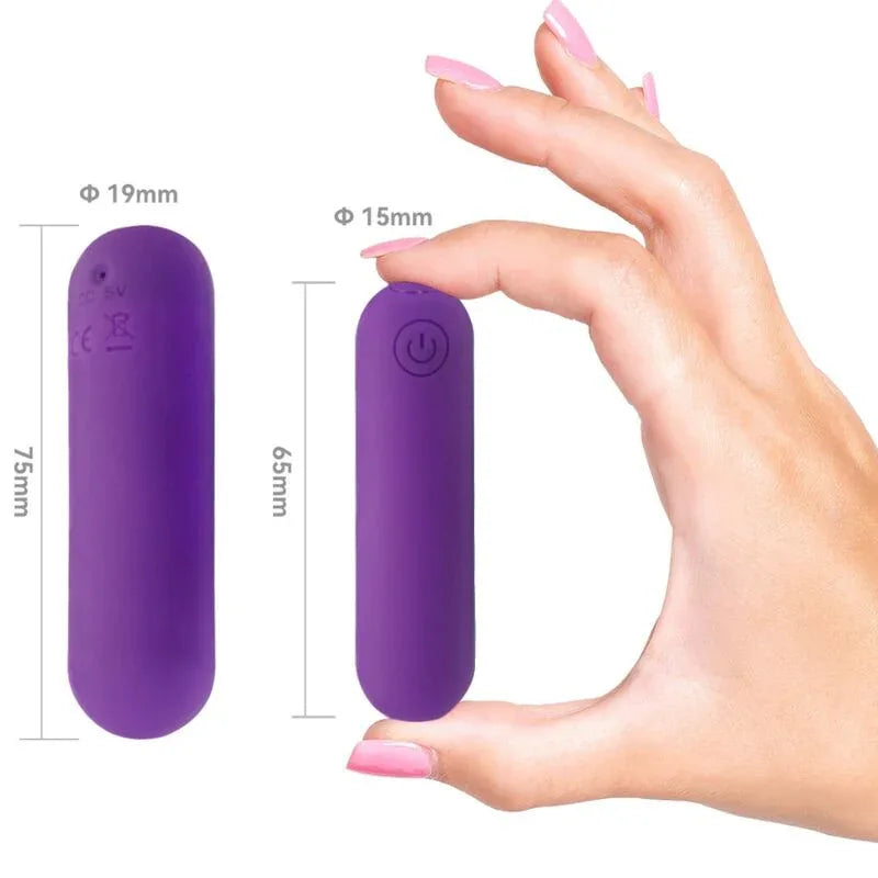 ARMONY - SPLASH HAHA VIBRATEUR BULLET SILICONE 10 VIBRATIONS 75 X 19 CM VIOLET - Incandessens