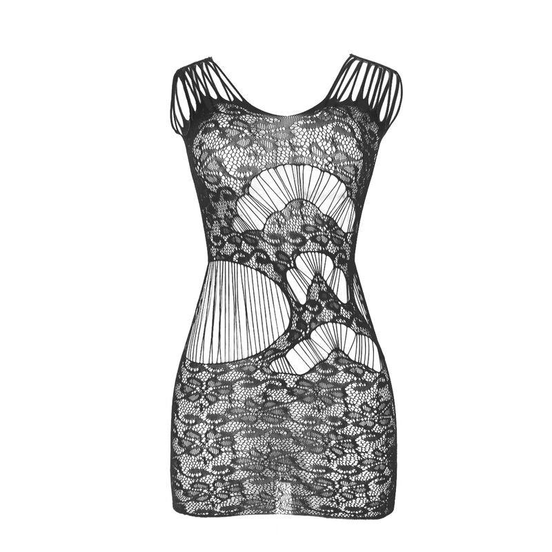 SUBBLIME - ROBE LONGUE DOS OUVERT RÉSILLE NOIR SEXY TAILLE UNIQUE - Incandessens