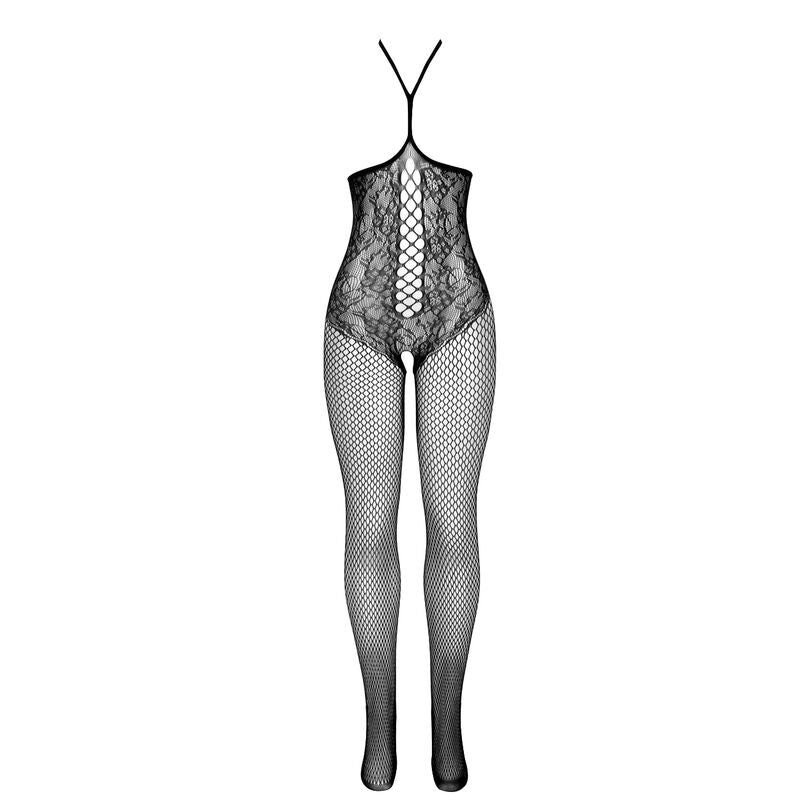 SUBBLIME - 951849 COMBINAISON RÉSILLE OUVERT ET COL LICOU NOIR TAILLE UNIQUE
