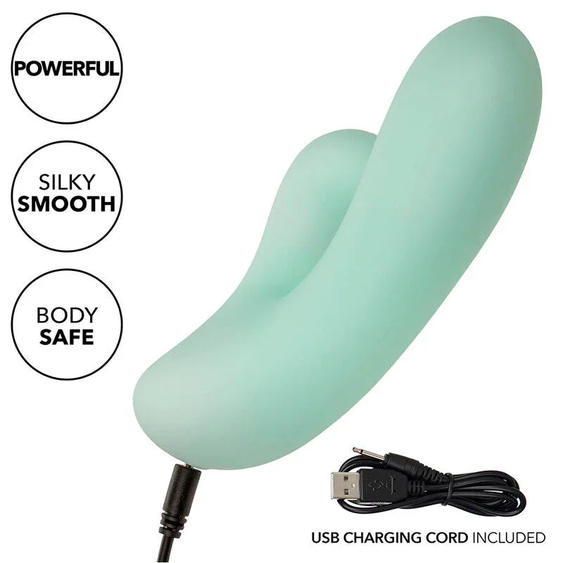 CALEXOTICS - PACIFICA FIJI VIBRATEUR & ESTIMULATEUR POINT G 10 VIBRATIONS AQUA - Incandessens