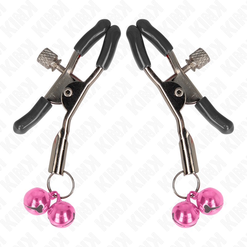 KINK - PINCE À TETONS DOUBLE CLOCHE ROSE 6 CM