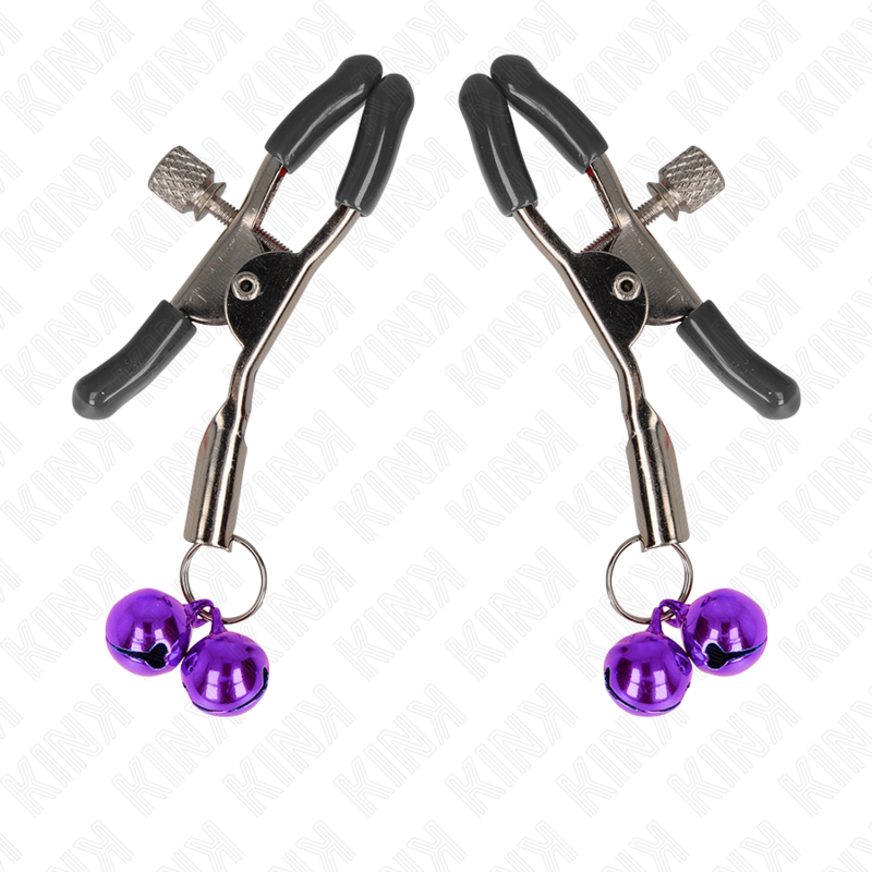 KINK - PINCE À TETONS DOUBLE CLOCHE VIOLET 6 CM