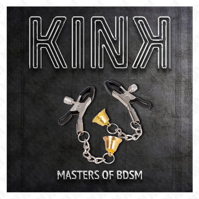 KINK - PINCES À TETONS PENDENTIF CLOCHE OR 6 CM