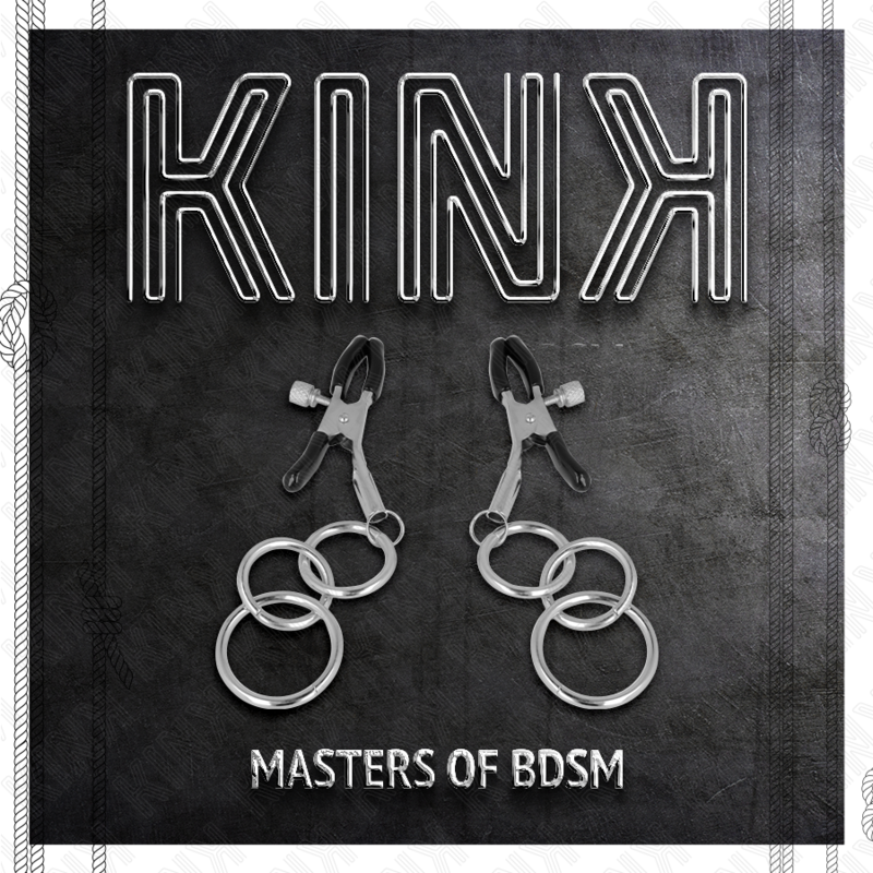 KINK - PINCE À TETONS 3 JOINTS TORIQUES 6 CM
