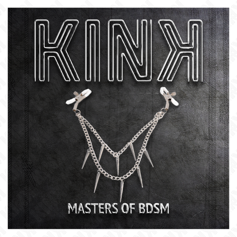 KINK - PINCES À TETONS AVEC CHAÎNES À POINTES 30 CM