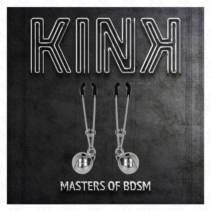 KINK - PINCES À TETONS MINCE CLOCHE ARGENT 7 CM