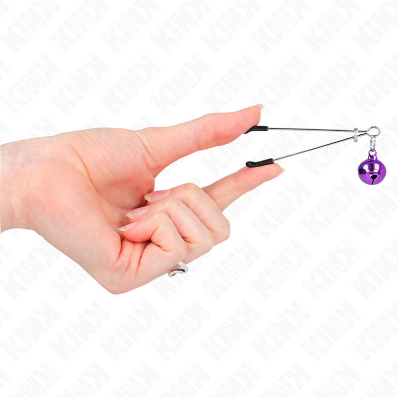 KINK - PINCES À TETONS MINCE CLOCHE VIOLET 7 CM