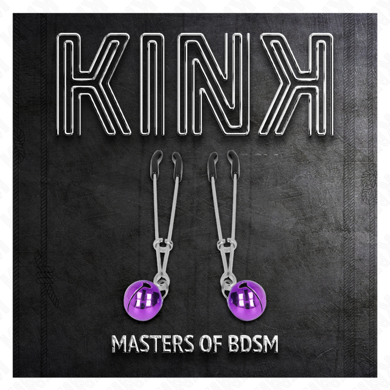 KINK - PINCES À TETONS MINCE CLOCHE VIOLET 7 CM